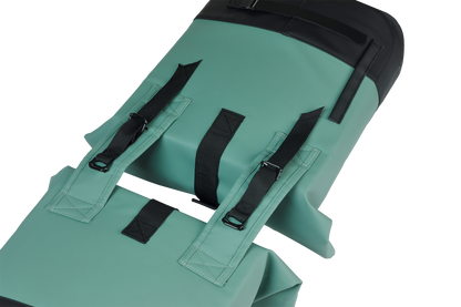 Basil 18502 Cove dubbele fietstas 28-32L zilvergroen/zwart
