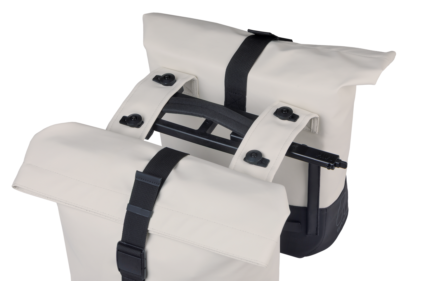 Basil 18504 Cove dubbele fietstas MIK 28-32L gebroken wit/zwart