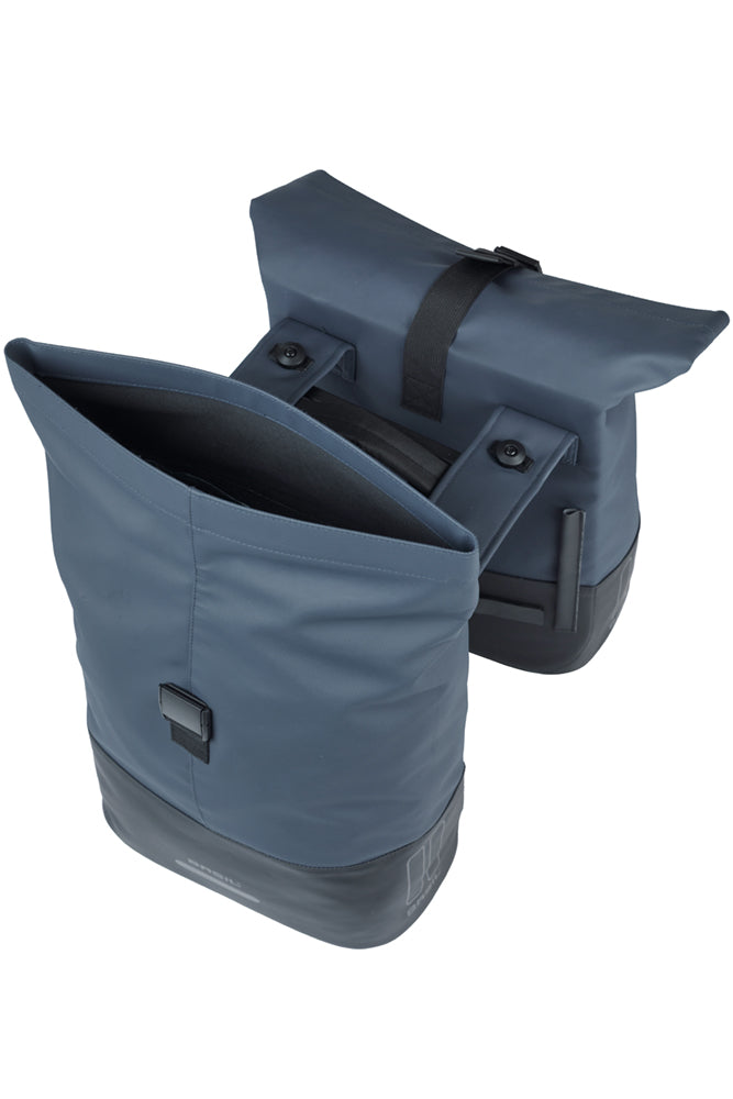 Basil 18506 Cove dubbele fietstas MIK 28-32L marineblauw/zwart