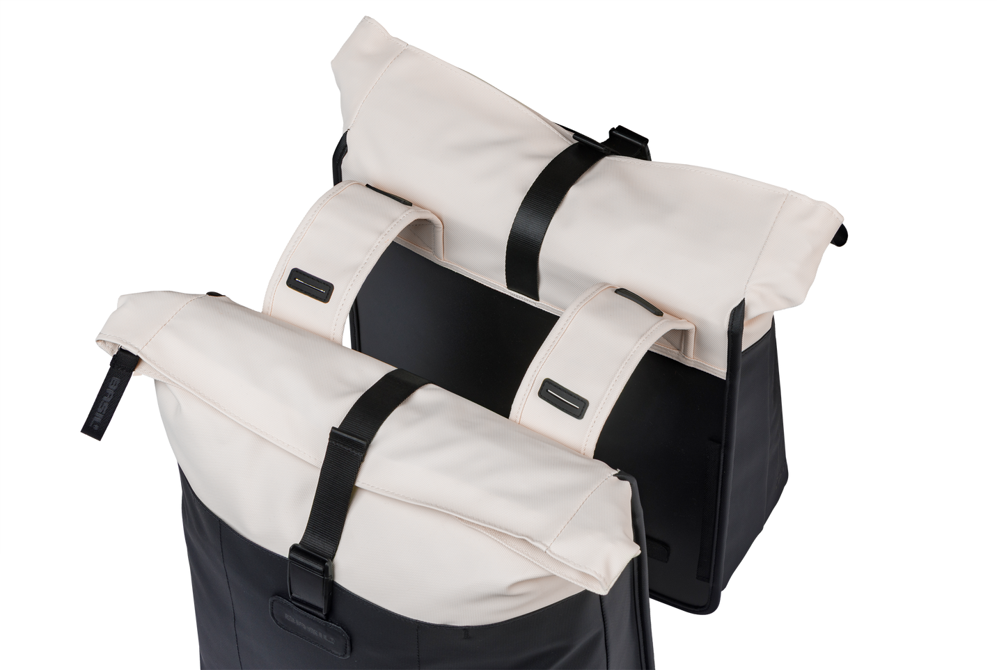 Basil 18516 Vive dubbele fietstas 28-35L gebroken wit/zwart