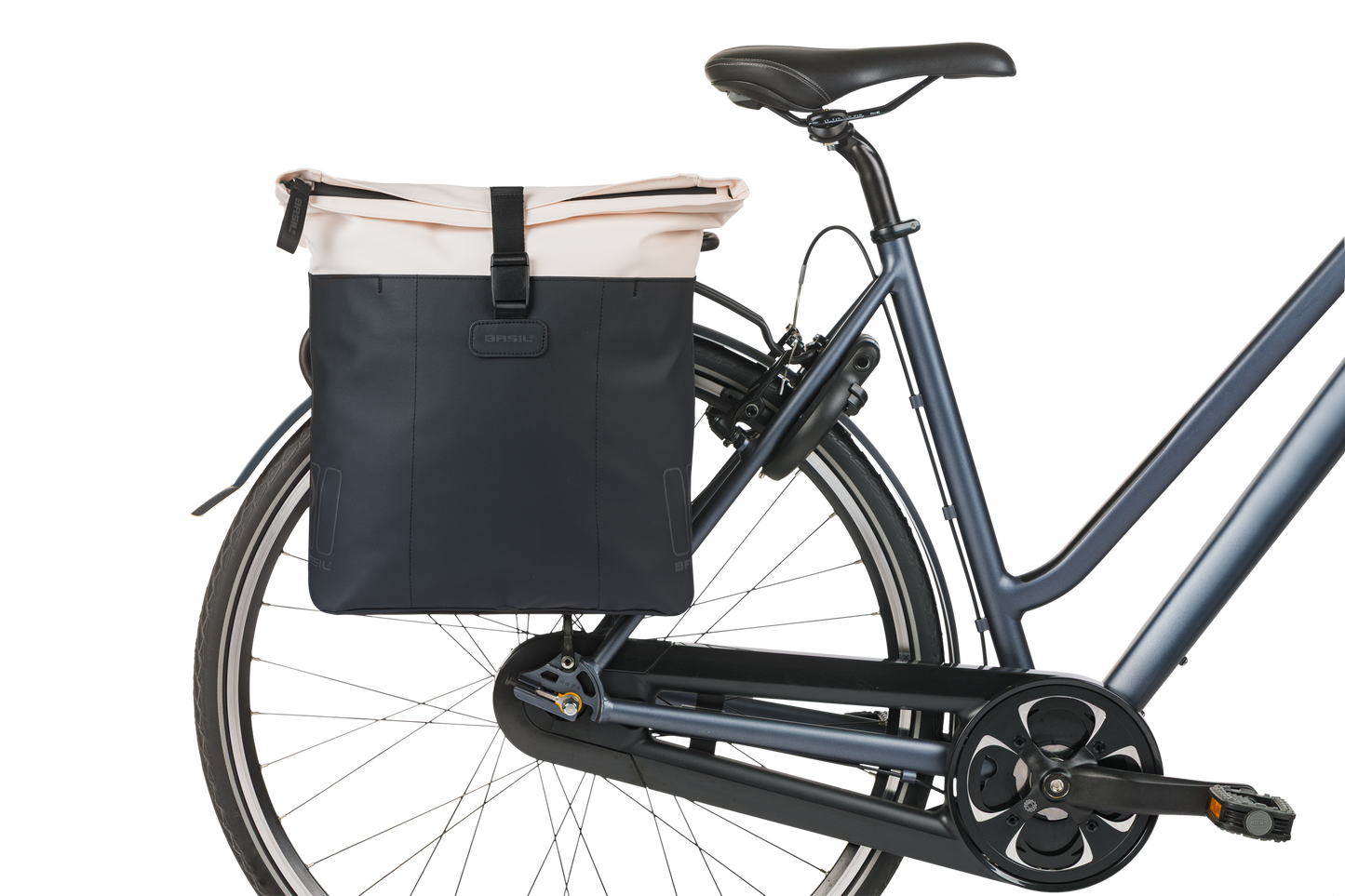 Basil 18516 Vive dubbele fietstas 28-35L gebroken wit/zwart