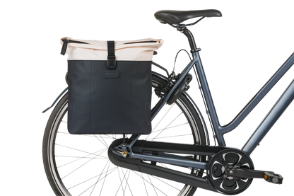 Basil 18516 Vive dubbele fietstas 28-35L gebroken wit/zwart