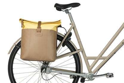 Basil 18517 Vive dubbele fietstas 28-35L zand/geel
