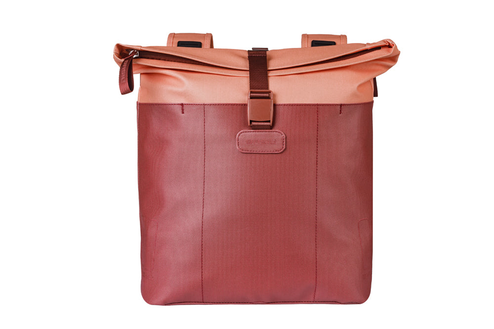 Basil 18518 Vive dubbele fietstas 28-35L bordeaux/roze