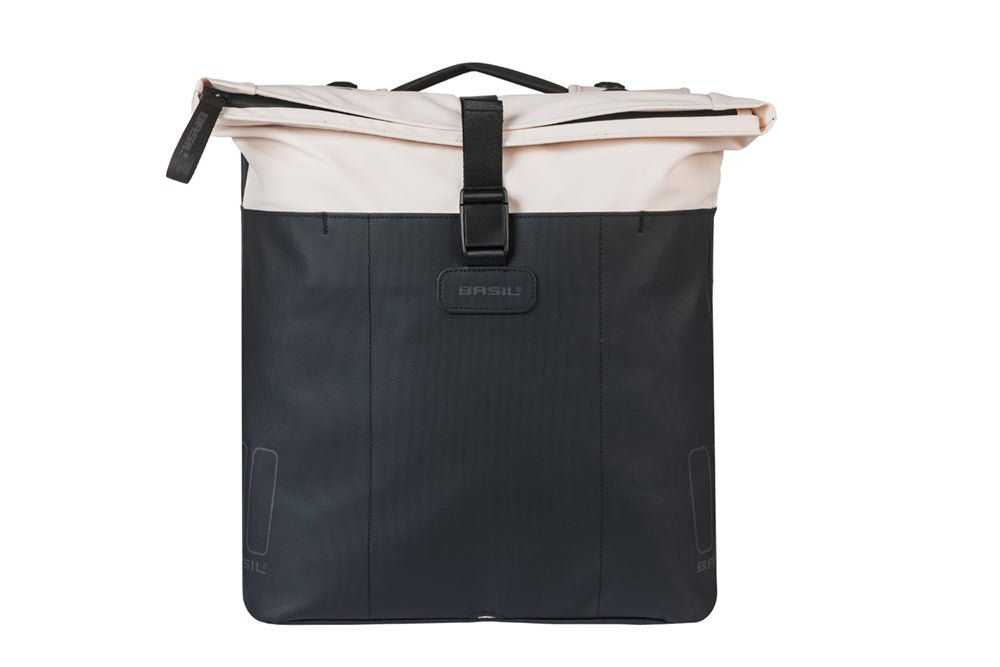 Basil 18519 Vive dubbele fietstas MIK 28-35L gebroken wit/zwart