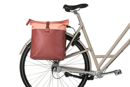 Basil 18521 Vive dubbele fietstas MIK 28-35L bordeaux/roze