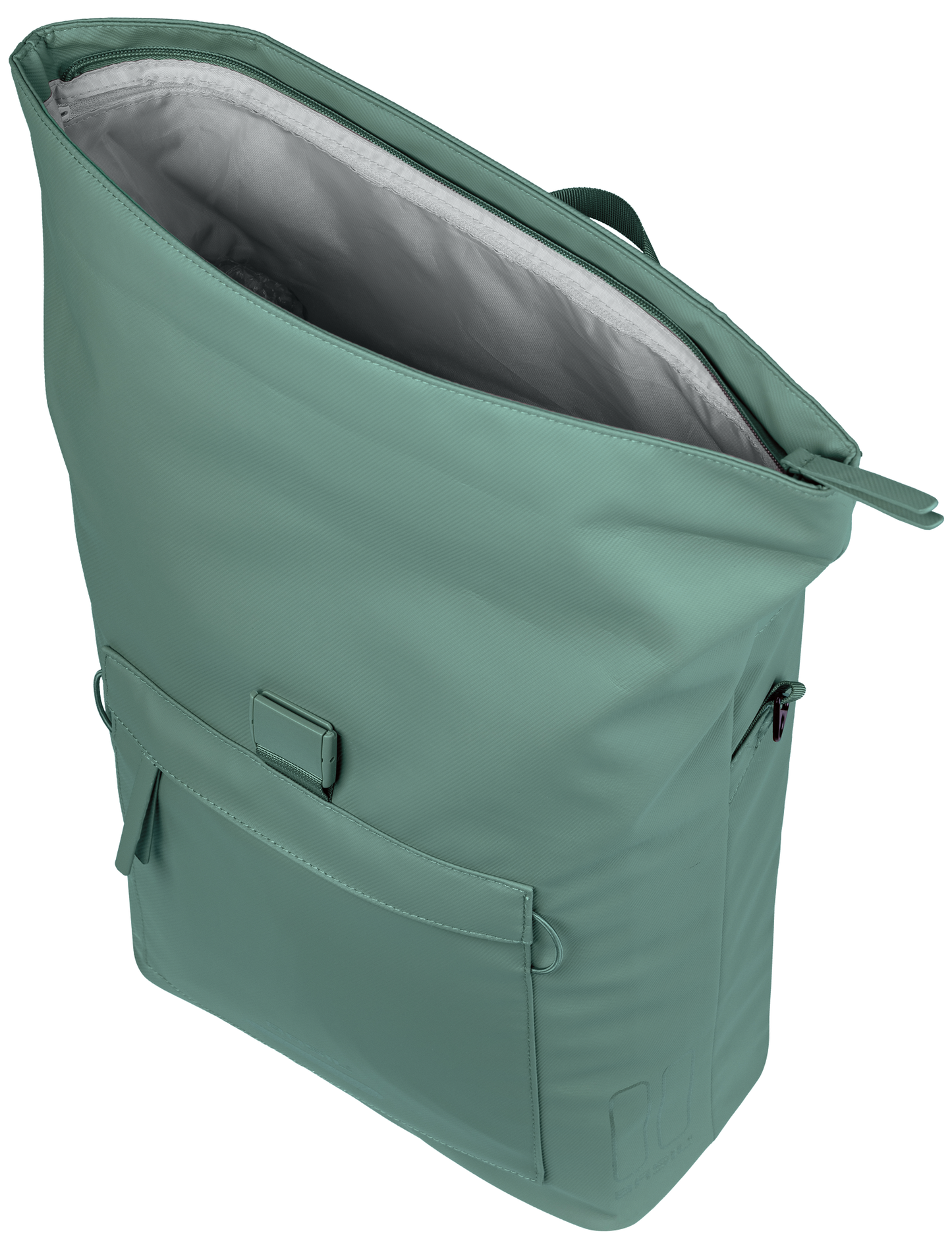 Basil 18542 Brooklyn schoudertas MIK Hooks 17L zilvergroen