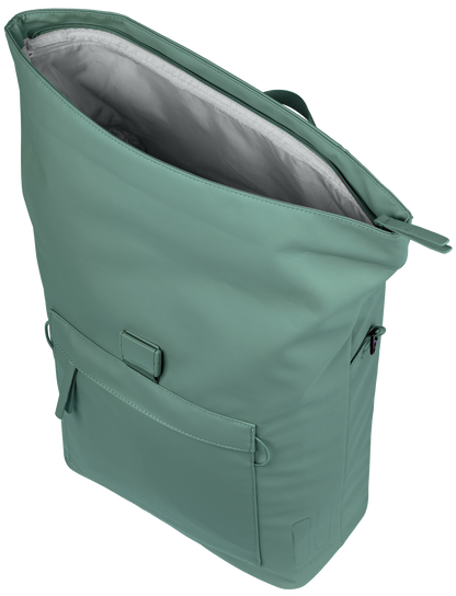 Basil 18542 Brooklyn schoudertas MIK Hooks 17L zilvergroen