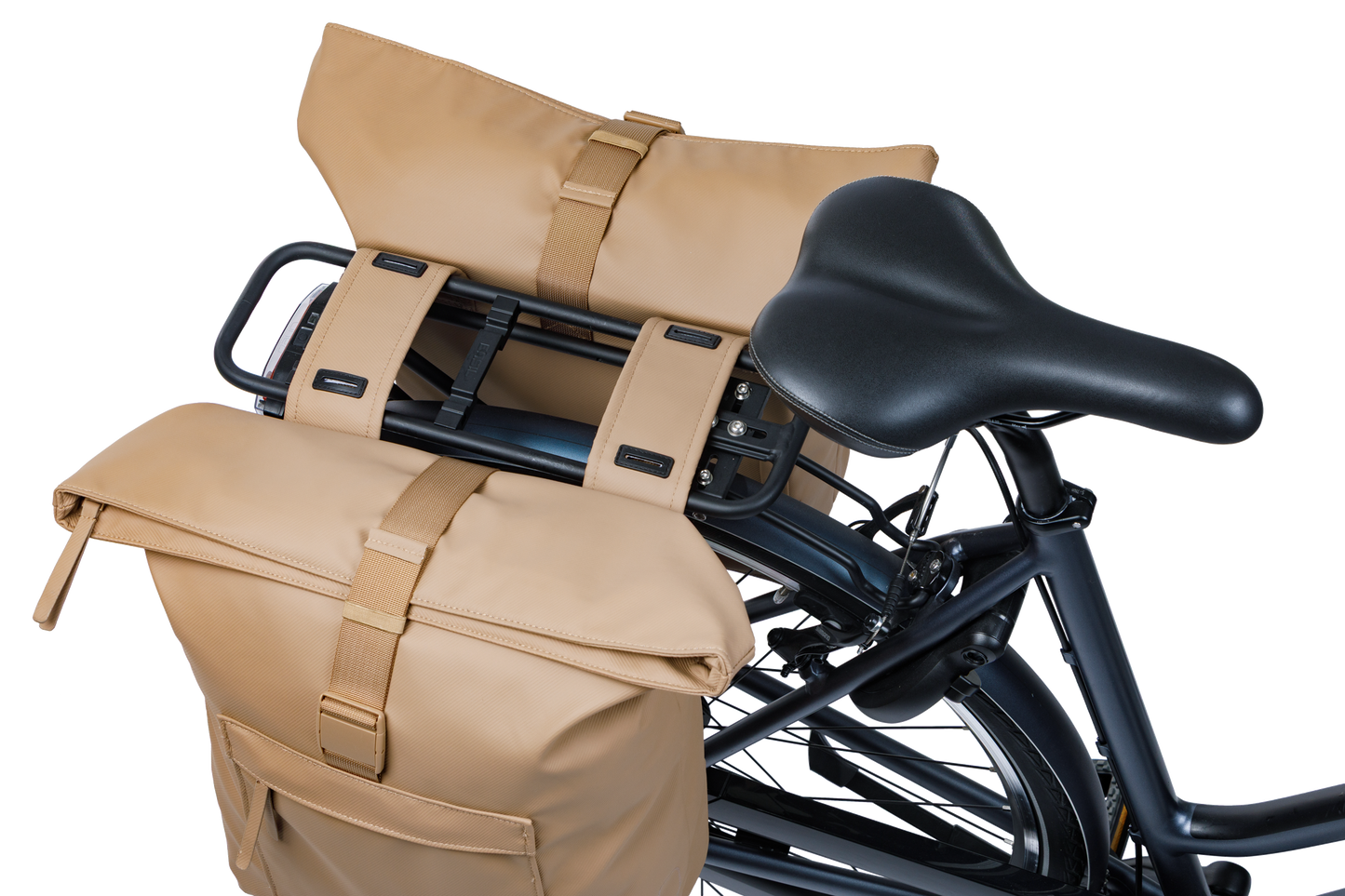 Basil 18546 Brooklyn dubbele fietstas 41L zand