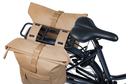 Basil 18546 Brooklyn dubbele fietstas 41L zand