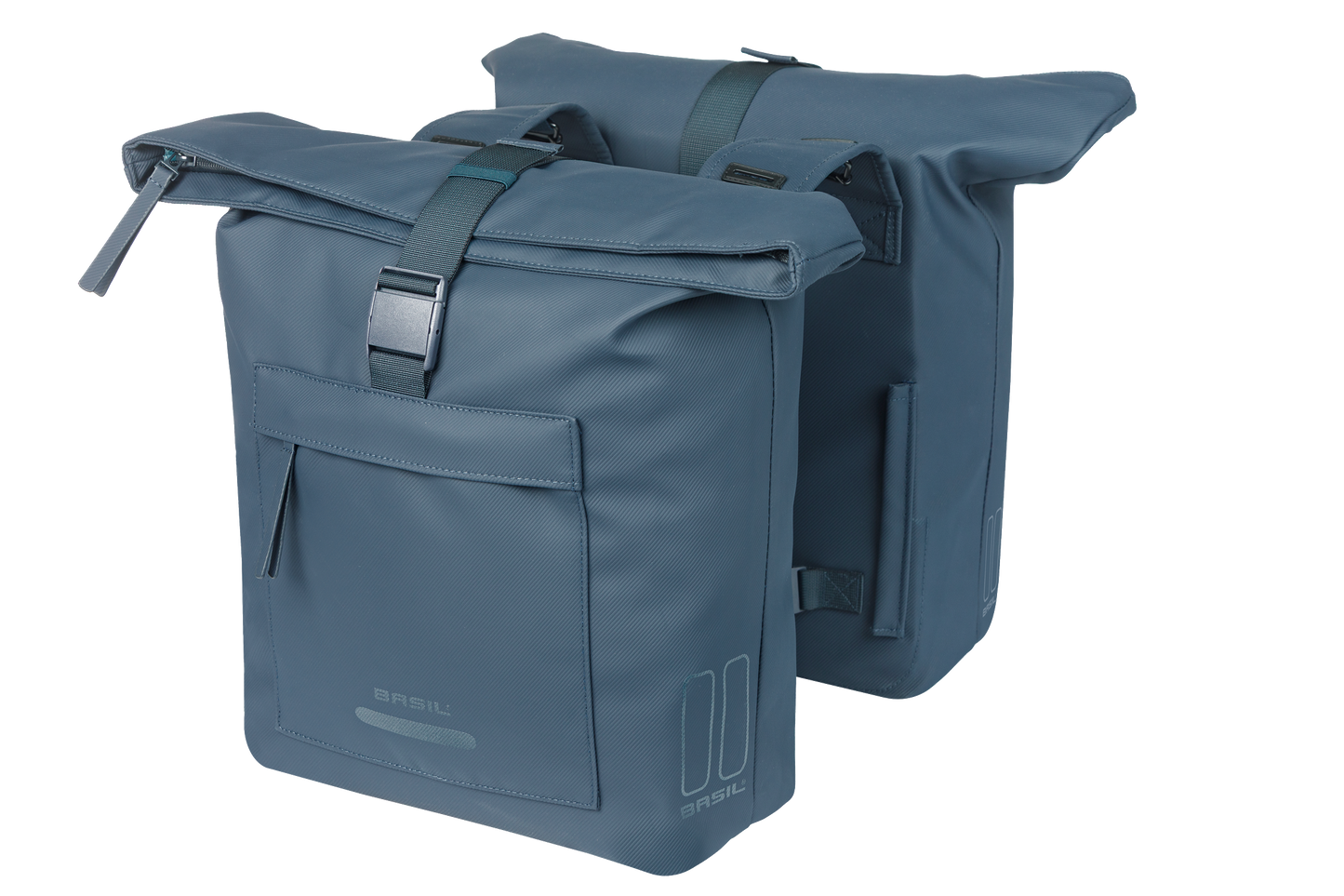 Basil 18547 Brooklyn dubbele fietstas 41L marineblauw