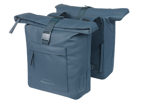 Basil 18547 Brooklyn dubbele fietstas 41L marineblauw