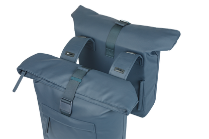 Basil 18547 Brooklyn dubbele fietstas 41L marineblauw