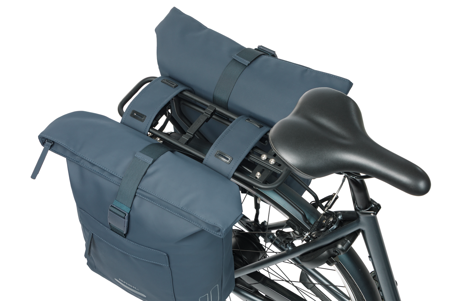 Basil 18547 Brooklyn dubbele fietstas 41L marineblauw