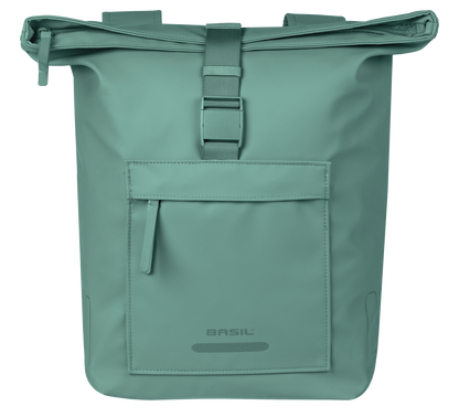 Basil 18548 Brooklyn dubbele fietstas 41L zilvergroen