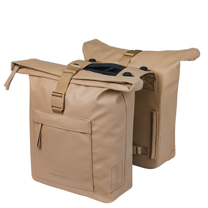 Basil 18549 Brooklyn - dubbele fietstas MIK - 41L - zand