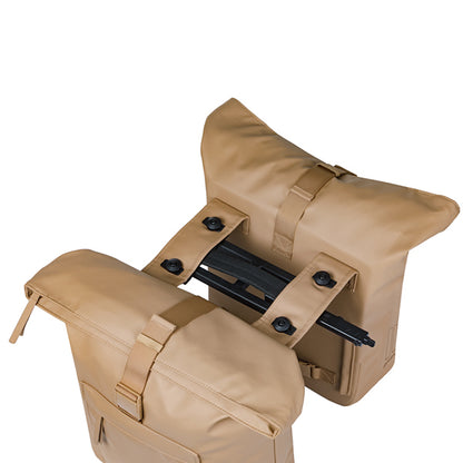 Basil 18549 Brooklyn - dubbele fietstas MIK - 41L - zand