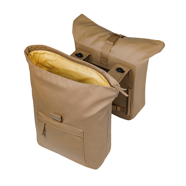 Basil 18549 Brooklyn - dubbele fietstas MIK - 41L - zand