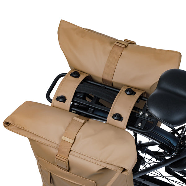 Basil 18549 Brooklyn - dubbele fietstas MIK - 41L - zand