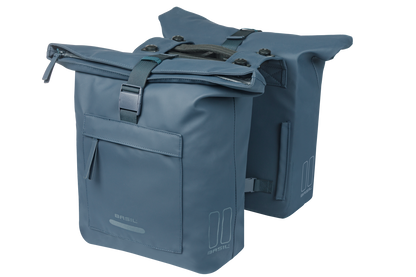 Basil 18550 Brooklyn dubbele fietstas MIK 41L marineblauw