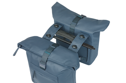 Basil 18550 Brooklyn dubbele fietstas MIK 41L marineblauw