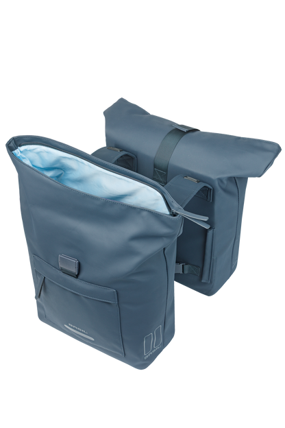 Basil 18550 Brooklyn dubbele fietstas MIK 41L marineblauw