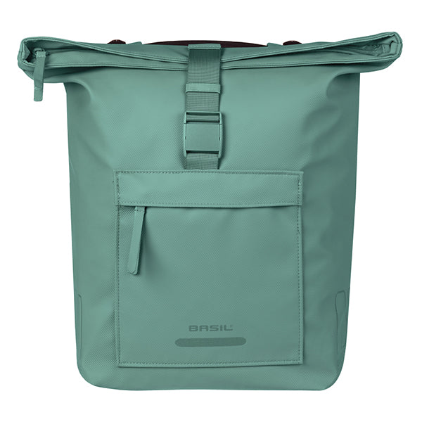 Basil 18551 Brooklyn - dubbele fietstas MIK - 41L - zilvergroen