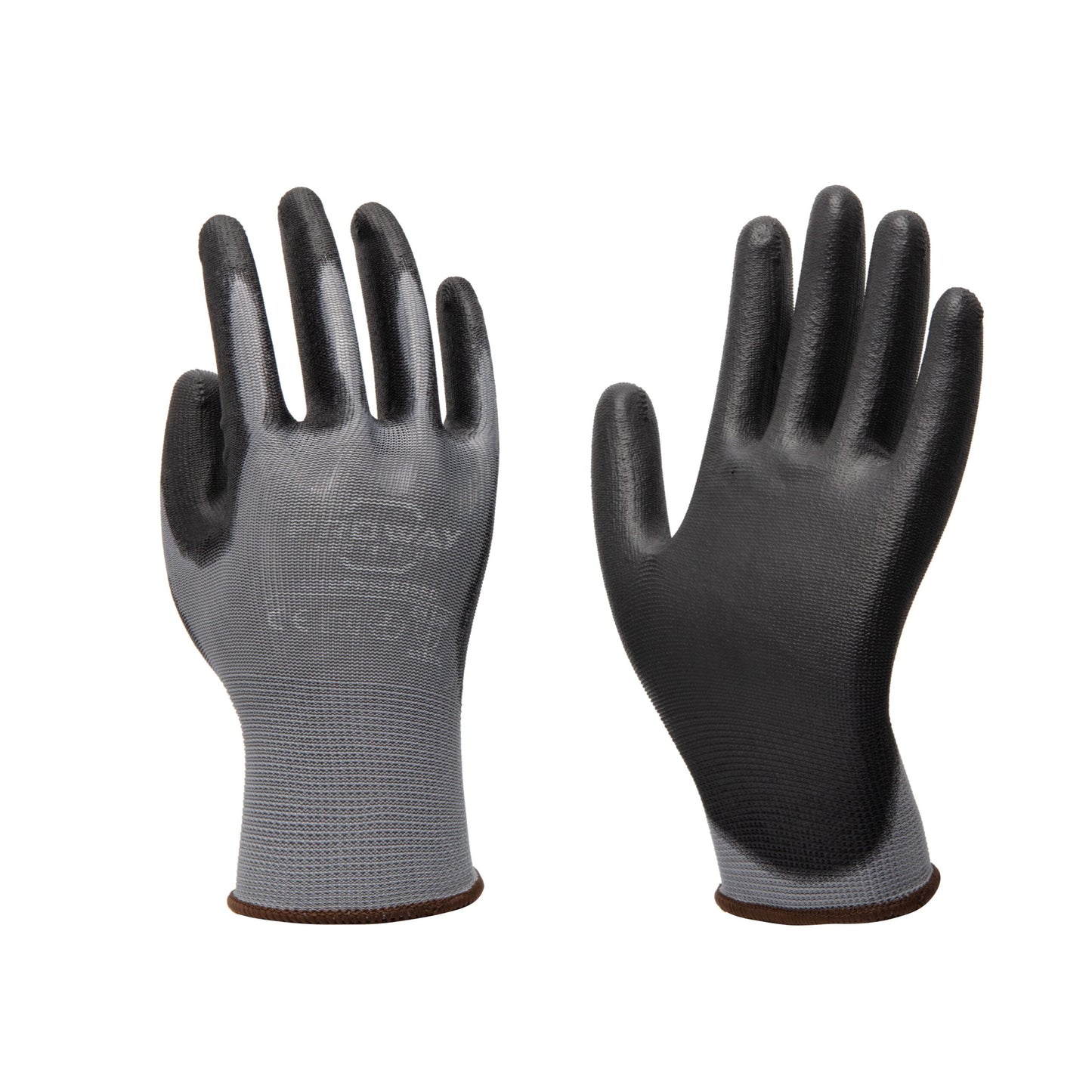 Nylon handschoen polyester PU gecoat zwart XL