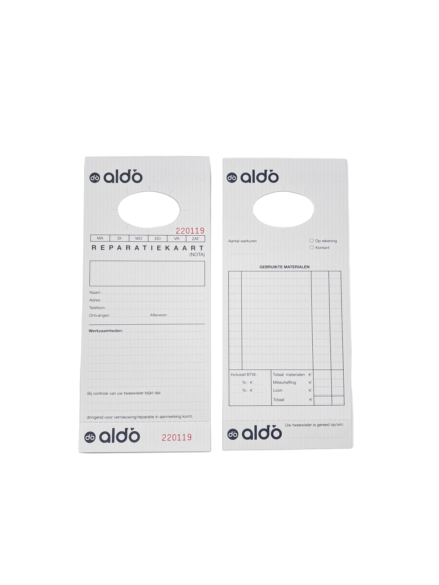 ALDO reparatiekaarten (250)