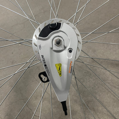 Voorwiel 28" - 622 Dynamic zwart RVS spaken Nexus voornaaf RB compleet met remplaat