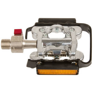 Wellgo combi-pedaal aluminium/zilver Shimano compatible met QR-systeem