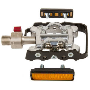 Wellgo combi-pedaal aluminium/zilver Shimano compatible met QR-systeem