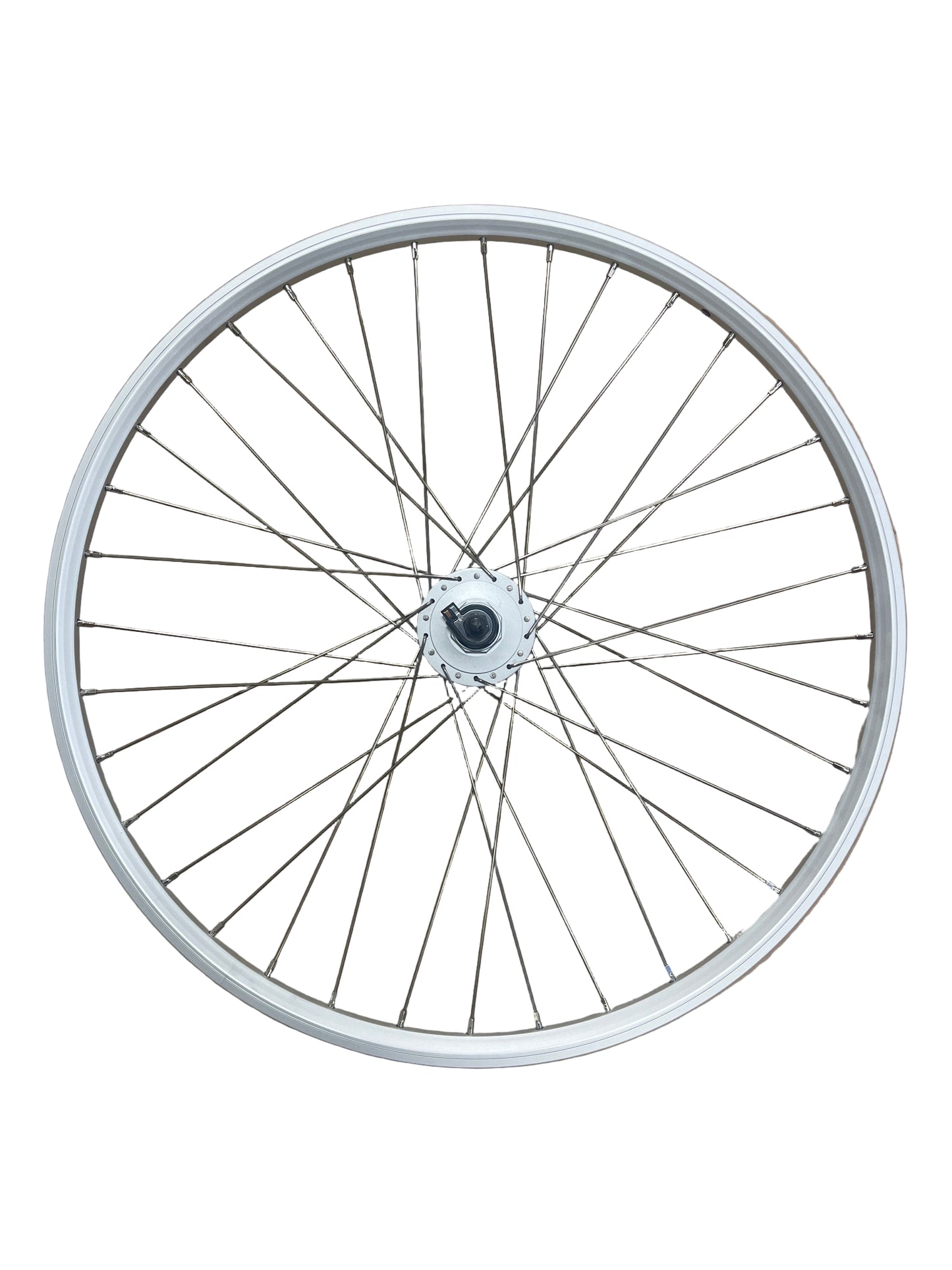 Voorwiel 28" - 622 Dynamic alu zilver RVS spaken naafdynamo VL