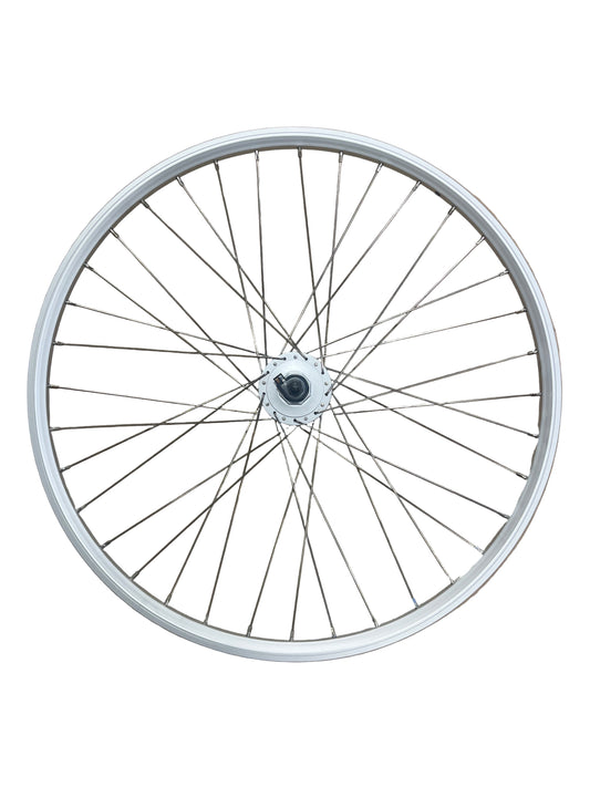 Voorwiel 28" - 622 Dynamic alu zilver RVS spaken naafdynamo VL