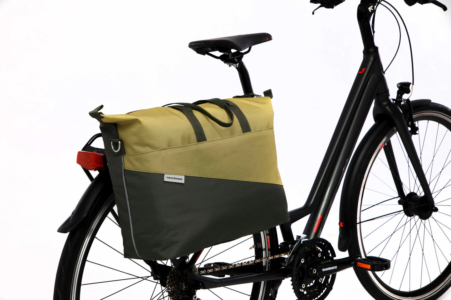 New Looxs tas nr. 357 Oslo Tendo laptop fietstas Olive/Yellow - 357.160