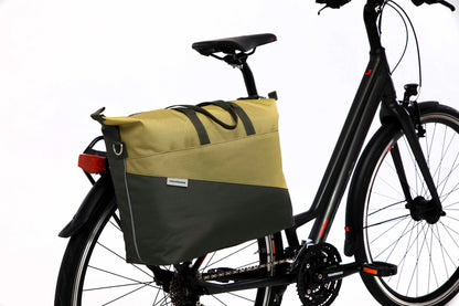 New Looxs tas nr. 357 Oslo Tendo laptop fietstas Olive/Yellow - 357.160