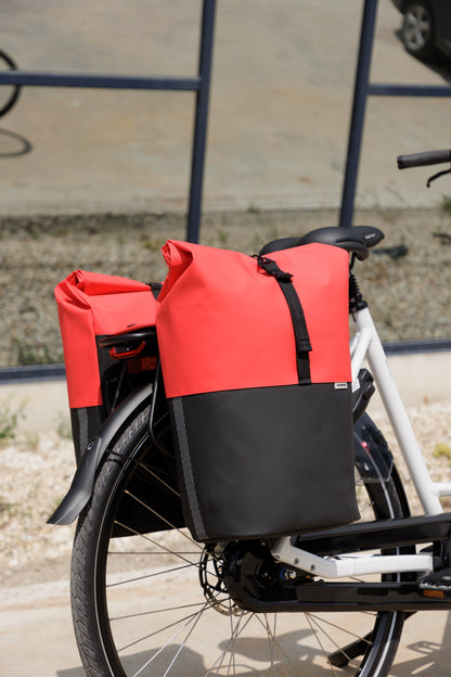 New Looxs tas nr. 393 Nyborg Double MIK Red/Black - 393.539MIK