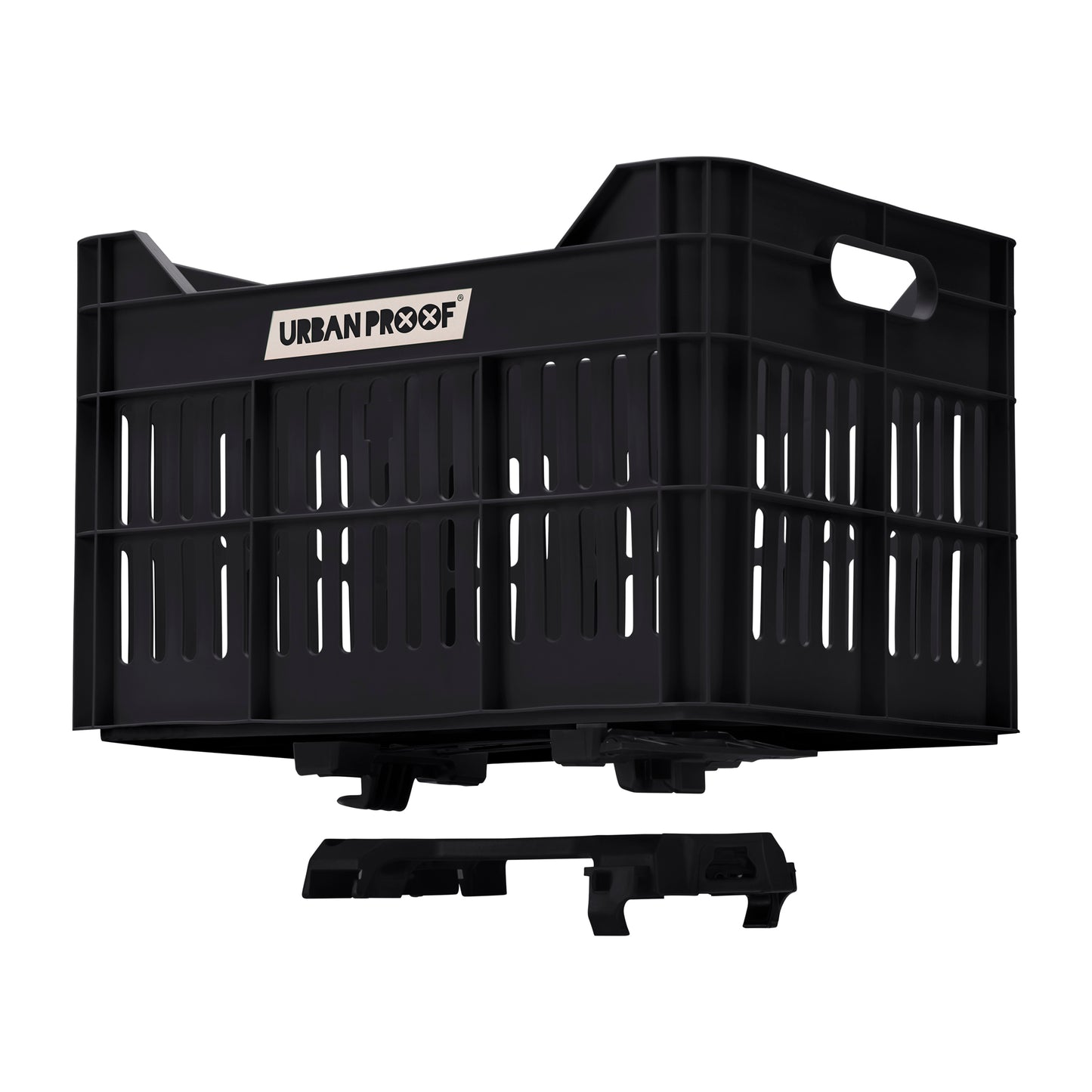 Urban Proof fietskrat 30L Click zwart - Recycled