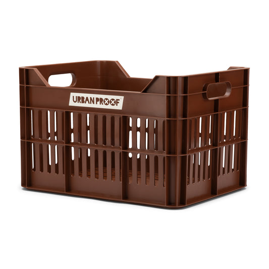 Urban Proof fietskrat 30L Click Deep Brown - Recycled