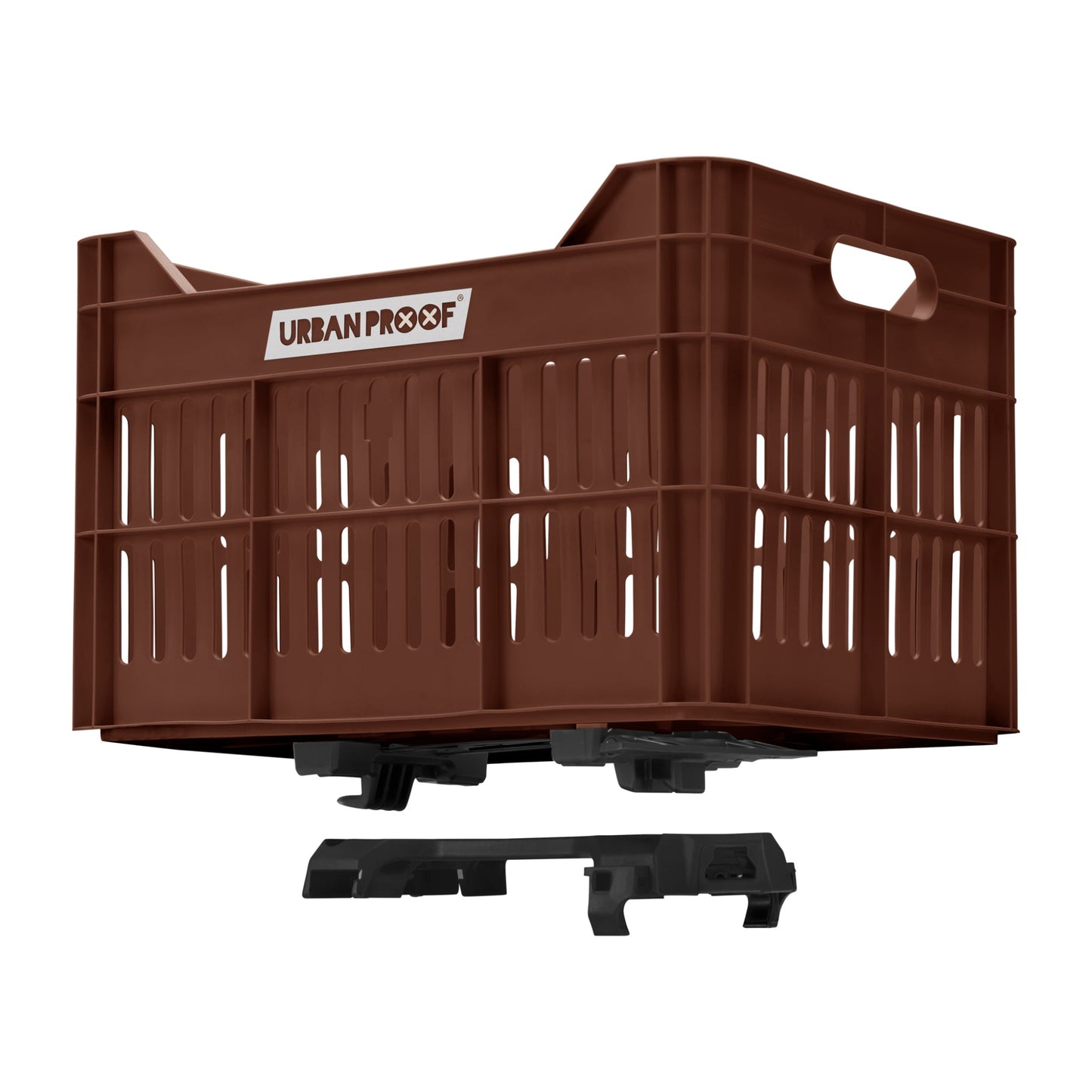 Urban Proof fietskrat 30L Click donkerbruin - Recycled