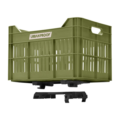 Urban Proof fietskrat 30L Click olijfgroen - Recycled