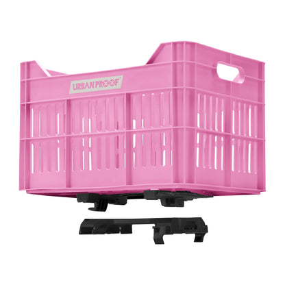 Urban Proof fietskrat 30L Click felroze - Recycled