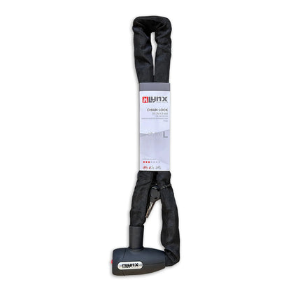 Lynx kettingslot Cityline L85 black 8 mm. x 85 cm. nylon hoes