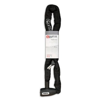 Lynx kettingslot Cityline XL120 black 10 mm. x 120 cm. nylon hoes