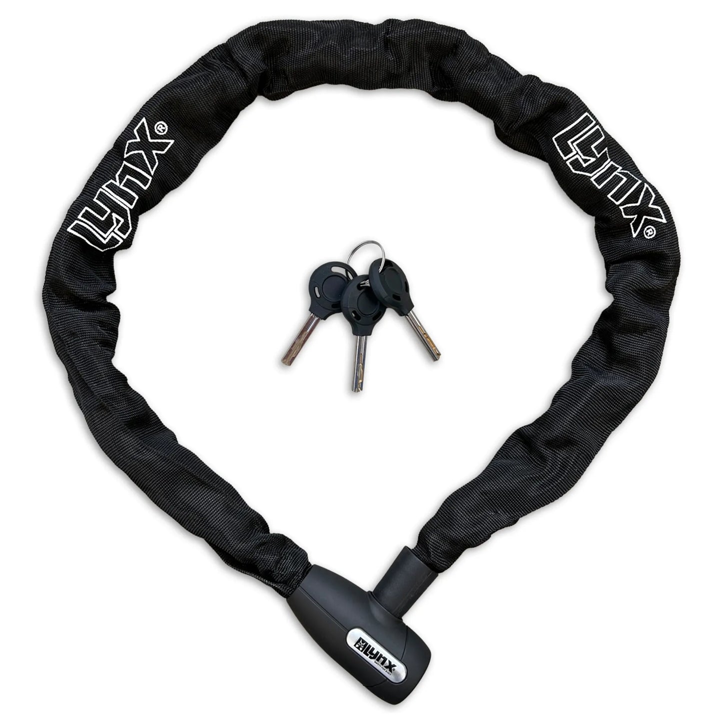 Lynx kettingslot Cityline XL120 black 10 mm. x 120 cm. nylon hoes