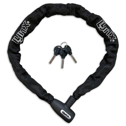 Lynx kettingslot Cityline XL120 black 10 mm. x 120 cm. nylon hoes