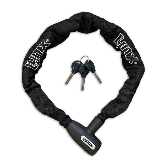 Lynx kettingslot Cityline XL95 black 10 mm. x 95 cm. nylon hoes