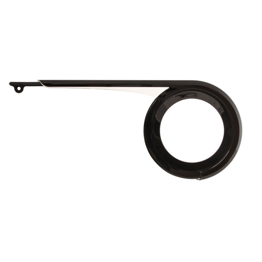 Herrmans kettingscherm Halo 38 Ø125mm 308mm transparant/mat zwart