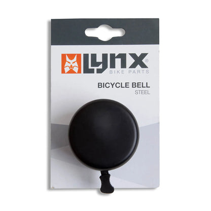 Lynx fietsbel staal zwart Ø 55 mm