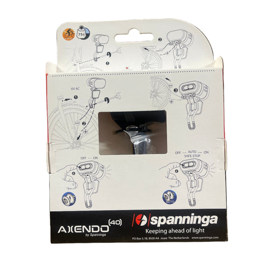 Spanninga Axendo 40 XE E-Bike koplamp 6-36VDC BR195
